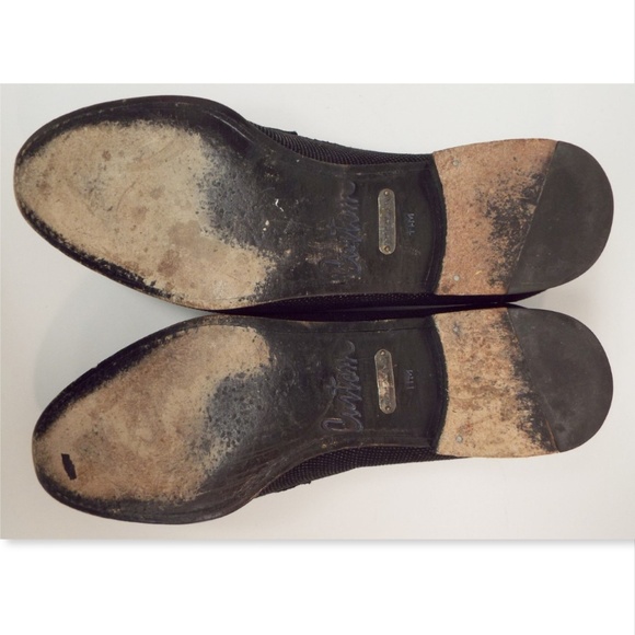 MEZLAN Custom Logo Buckle Black Pinhead Suede Leather Slip-on Loafers 11 main image 8